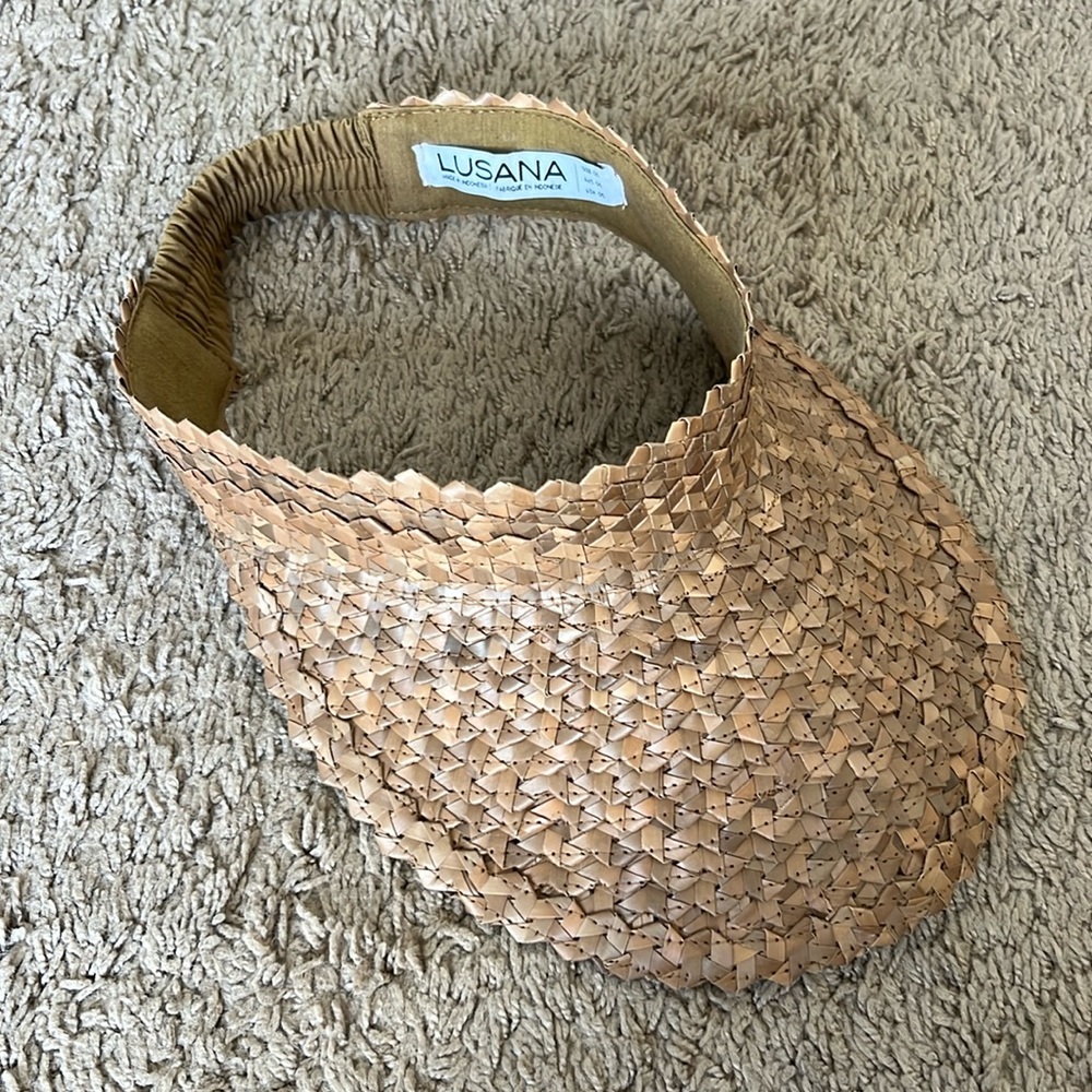 Lusana Straw Visor